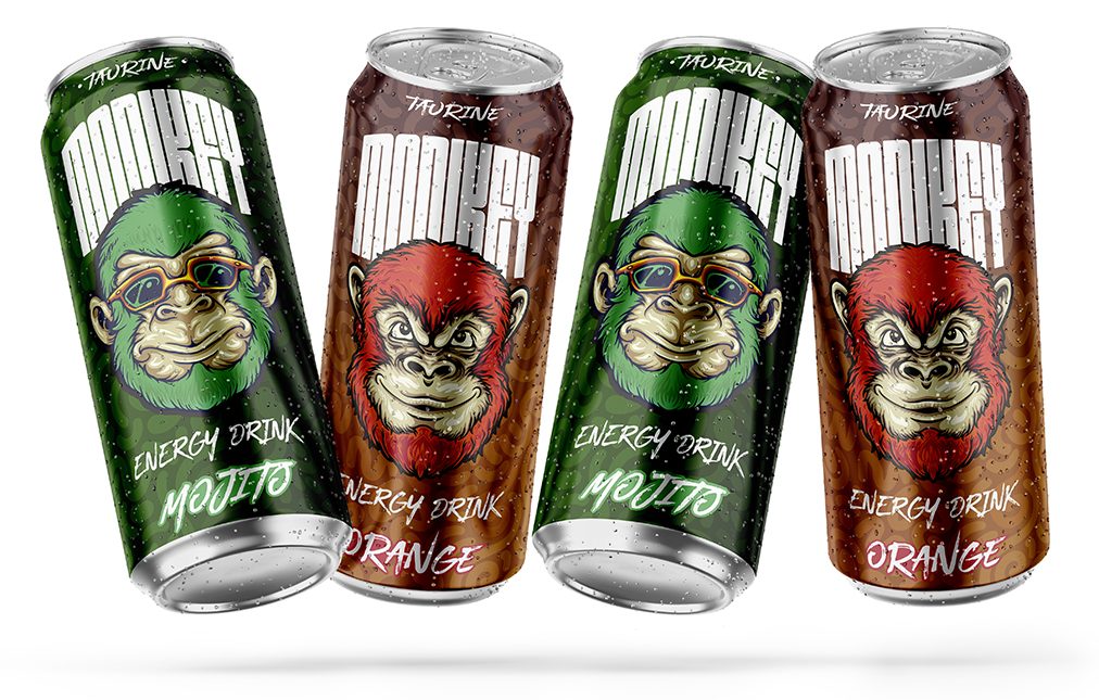 Monkey Energy Drink — упаковка энергетика — фото 4